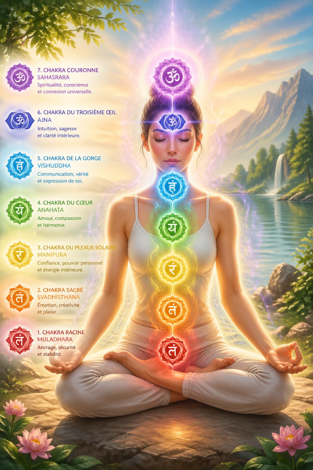 découvrez les chakras et leurs rôles essentiels pour comprendre comment l'énergie qu'ils véhiculent influence notre bien-être physique, mental et émotionnel.