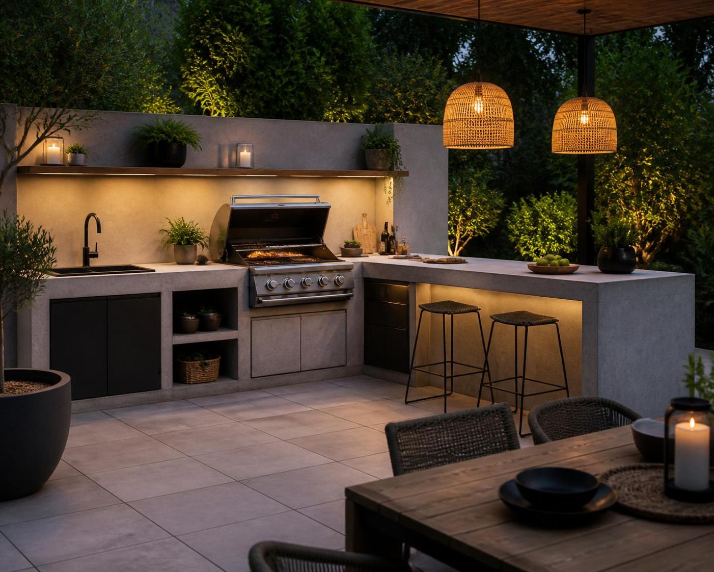 découvrez comment fabriquer une cuisine extérieure en béton avec nos astuces pour créer un espace durable et design, idéal pour vos repas en plein air.