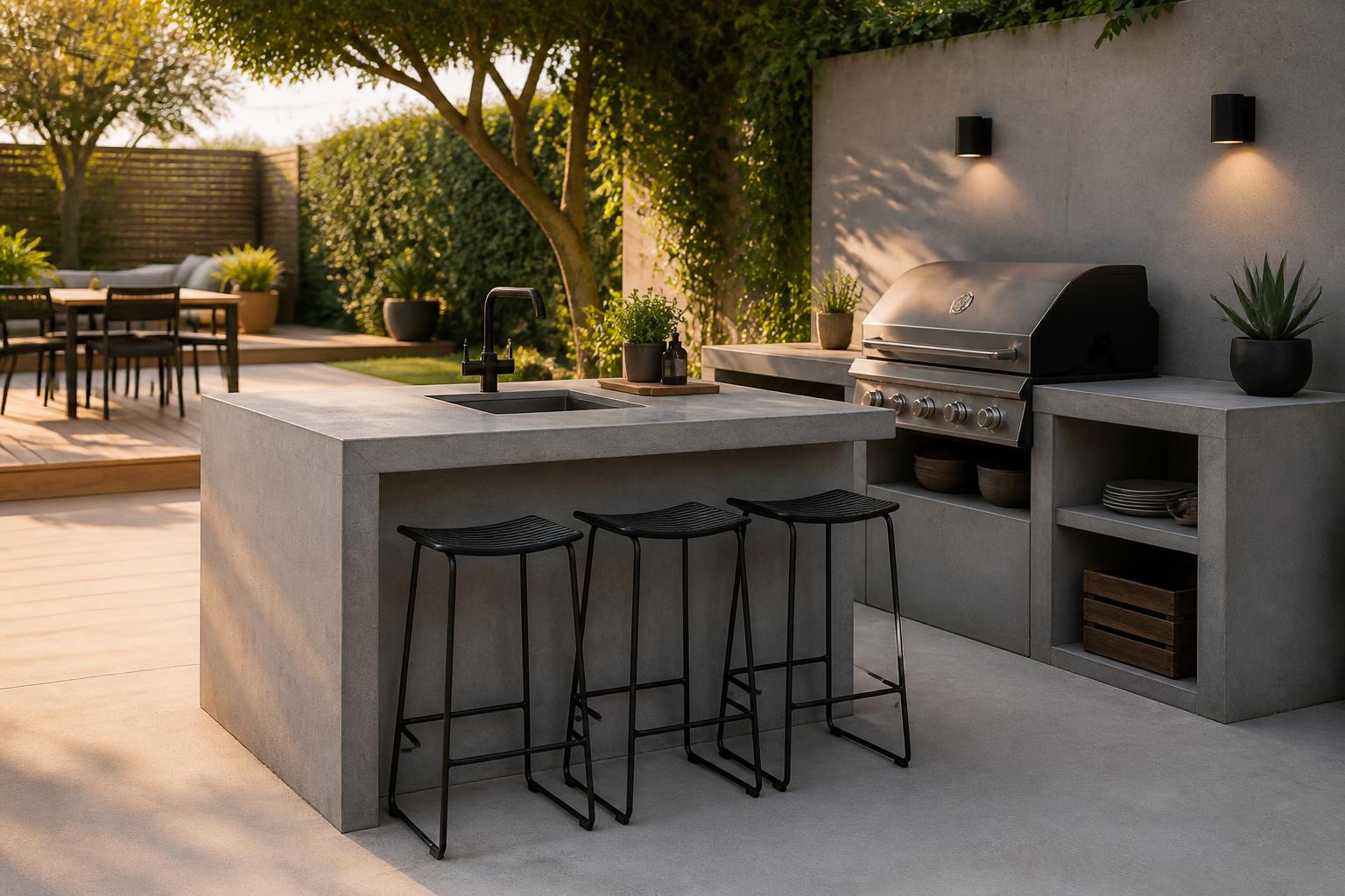 découvrez comment fabriquer une cuisine extérieure en béton alliant durabilité et design grâce à nos astuces pratiques pour un espace fonctionnel et esthétique.