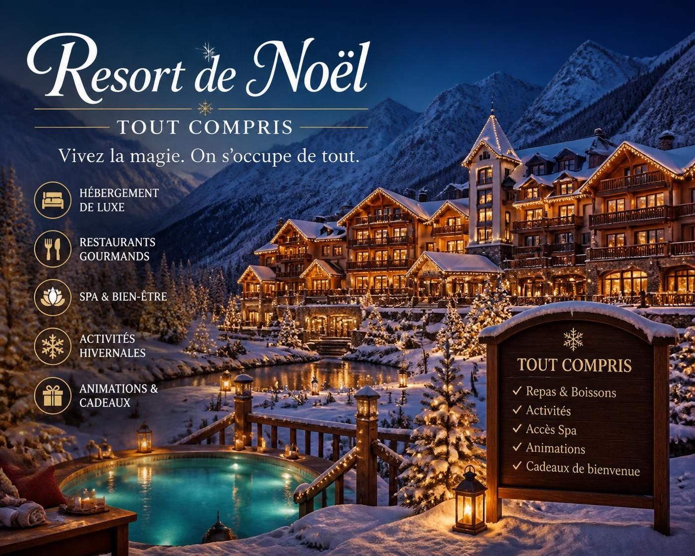 découvrez nos offres de week-ends de noël tout compris pour une pause festive idéale sans stress. profitez pleinement des fêtes grâce à des séjours clés en main, repas, hébergement et animations inclus.