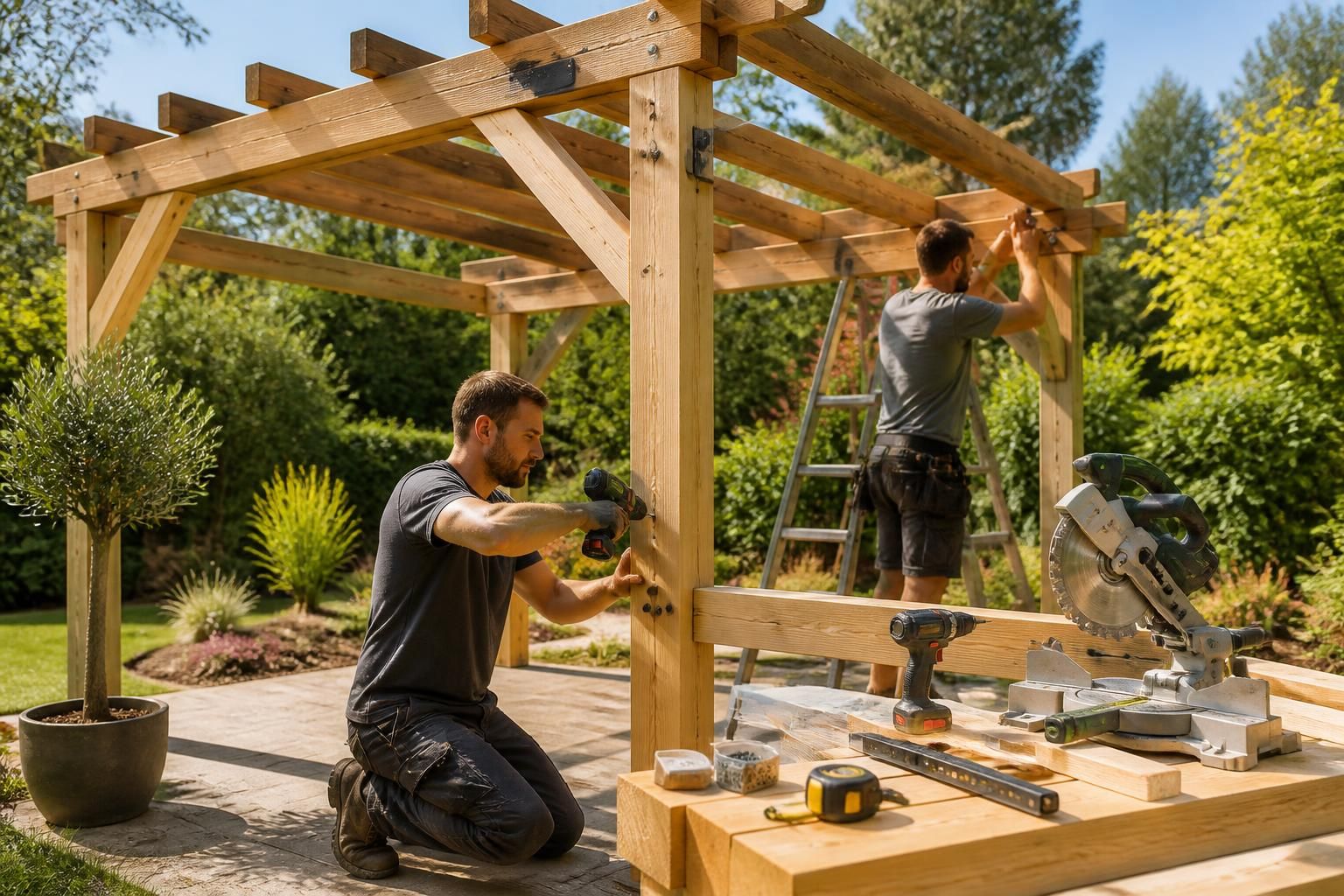 découvrez les étapes clés pour fabriquer une pergola en bois sur mesure et créer un abri élégant et fonctionnel dans votre jardin.