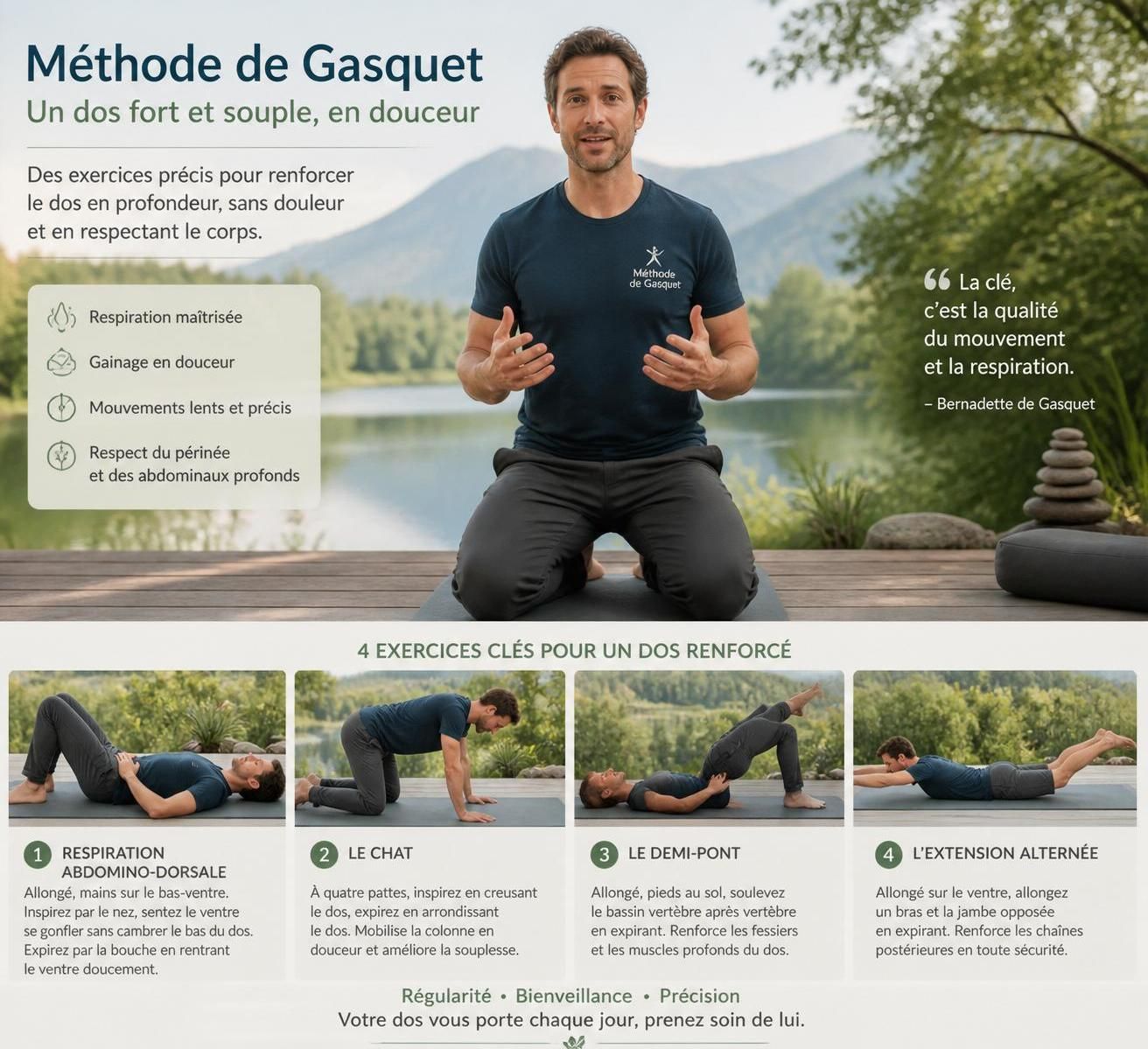 découvrez les exercices essentiels de la méthode de gasquet pour renforcer votre dos et préserver votre posture. adoptez des gestes adaptés pour un dos en pleine forme au quotidien.
