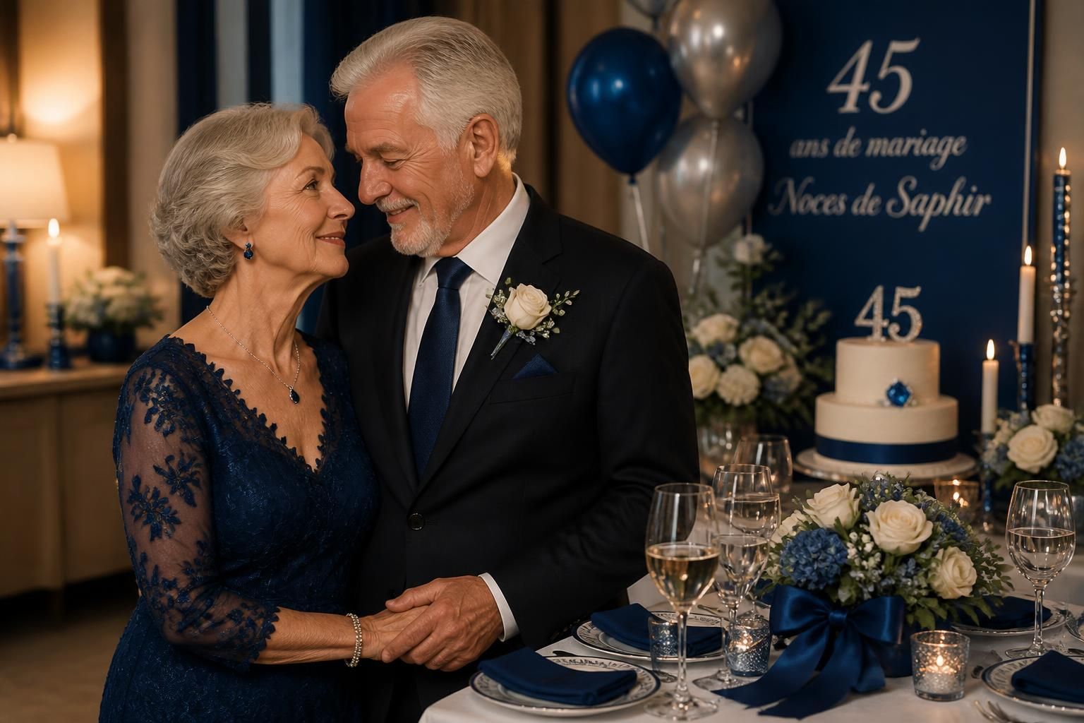 célébrez vos noces de saphir avec élégance et émotion grâce à nos conseils pour marquer 45 ans de mariage inoubliables.