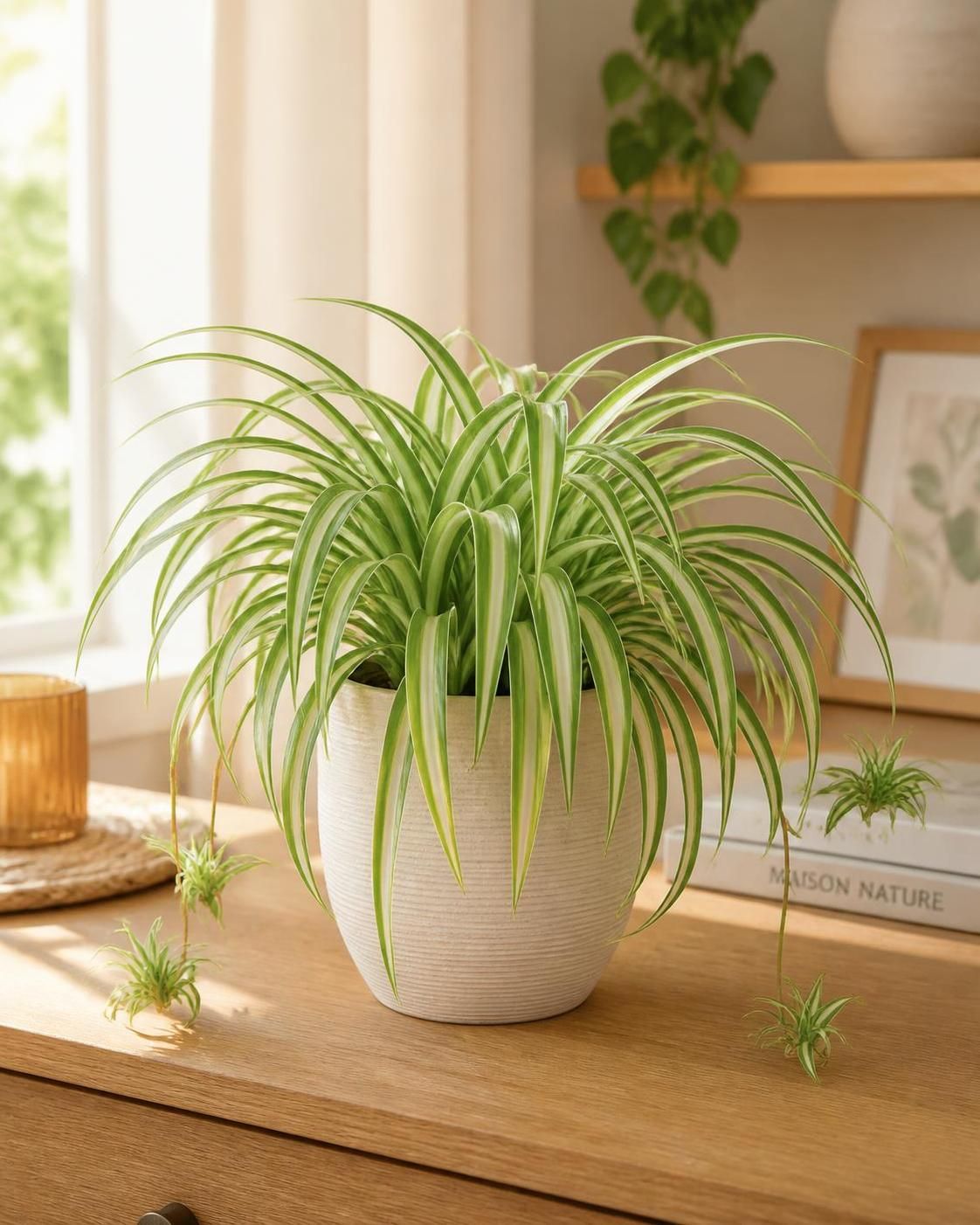 découvrez nos astuces simples et efficaces pour entretenir votre plante araignée et la garder en pleine santé toute l'année.