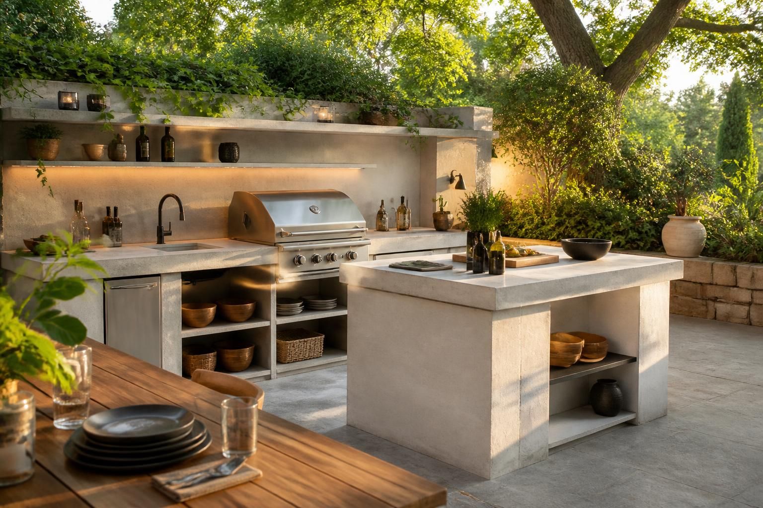 découvrez pourquoi la cuisine extérieure en béton cellulaire séduit les amateurs de plein air grâce à sa robustesse, sa résistance aux intempéries et son esthétique moderne pour des moments conviviaux en extérieur.